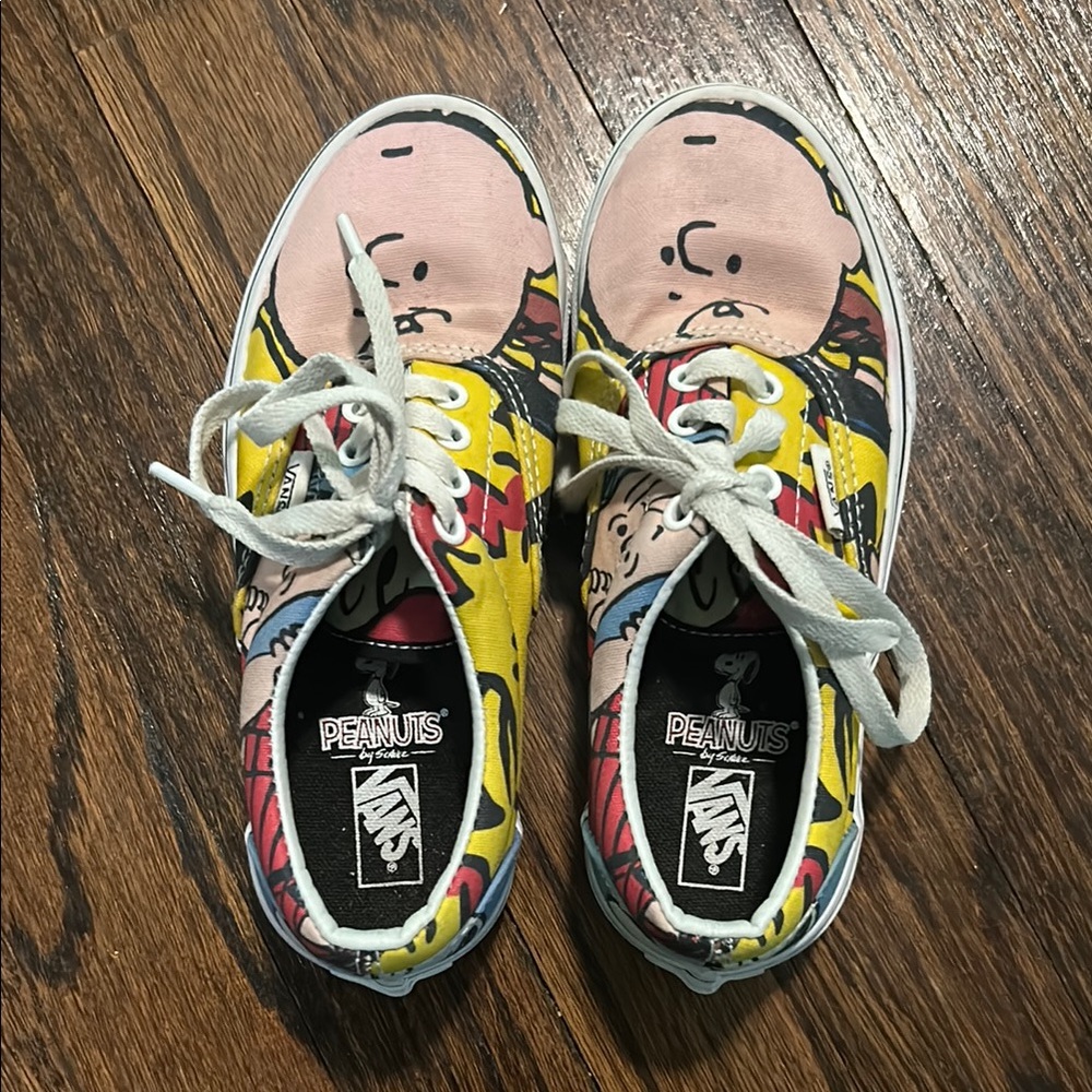 Vans Yellow and Pink Sneakers with Classic Waffle Sole